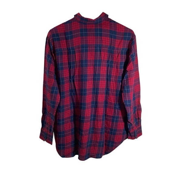 Madewell Red and Blue Plaid Button Down Shirt - Picture 4 of 6